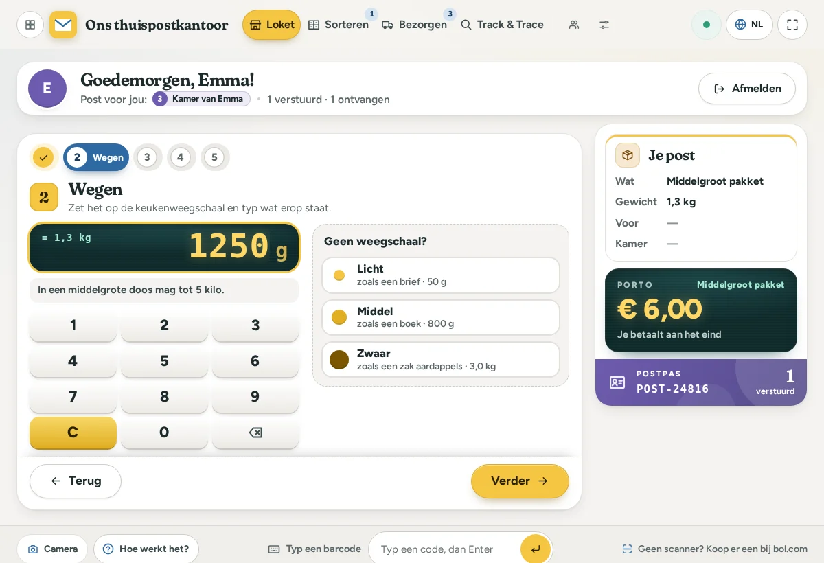 Open het postkantoor